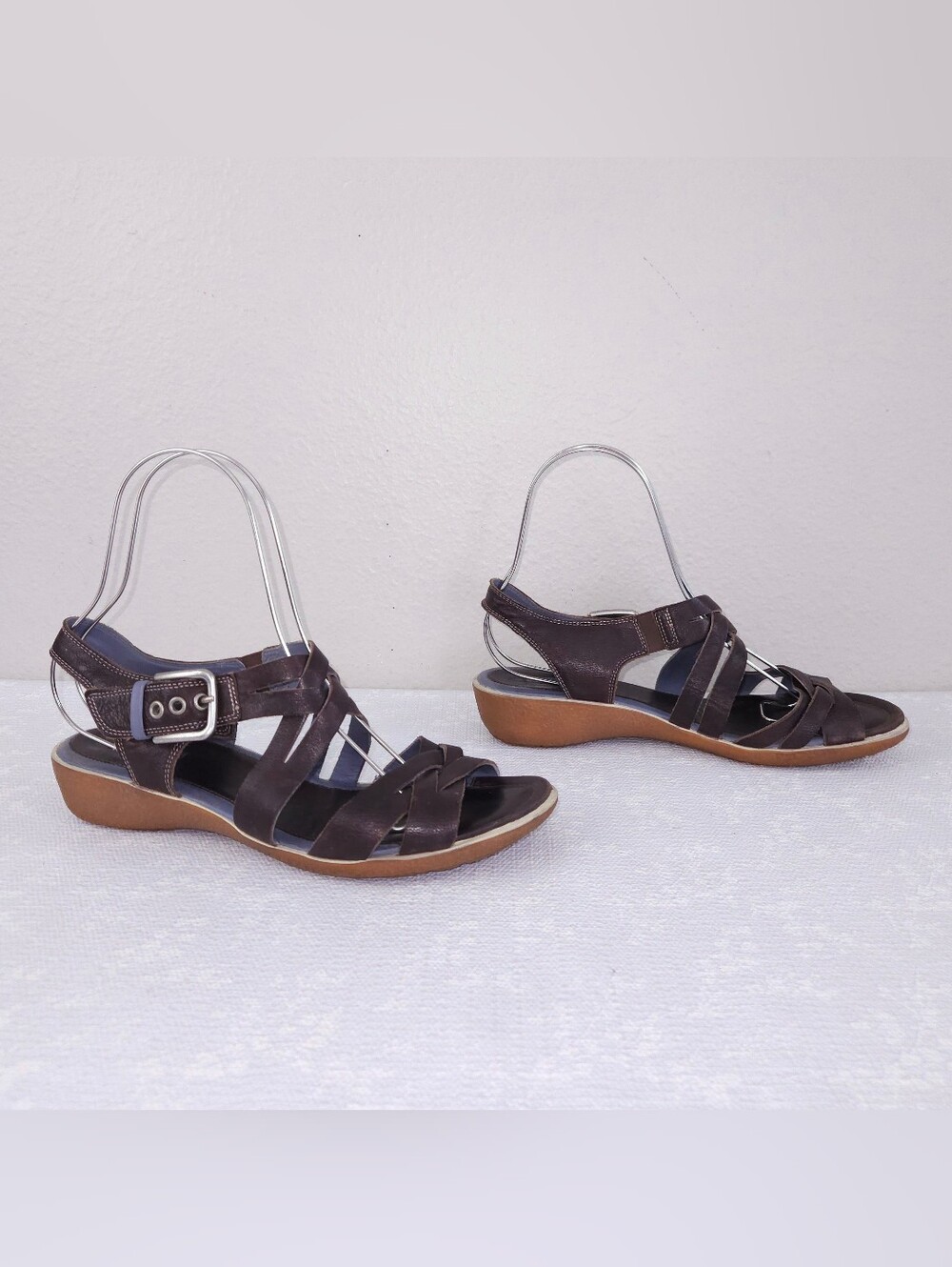 ECCO Brown Leather Strappy Sandals EU 41